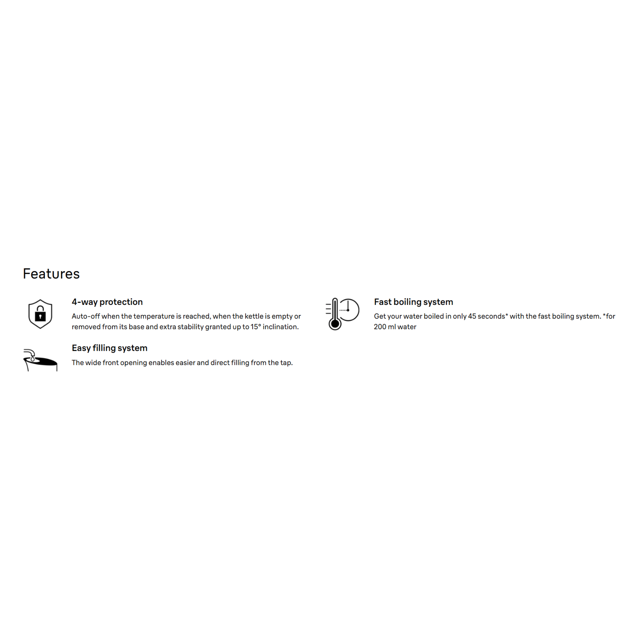 Braun Breakfast1 1.7L Electric Kettle Black (WK1100BK)