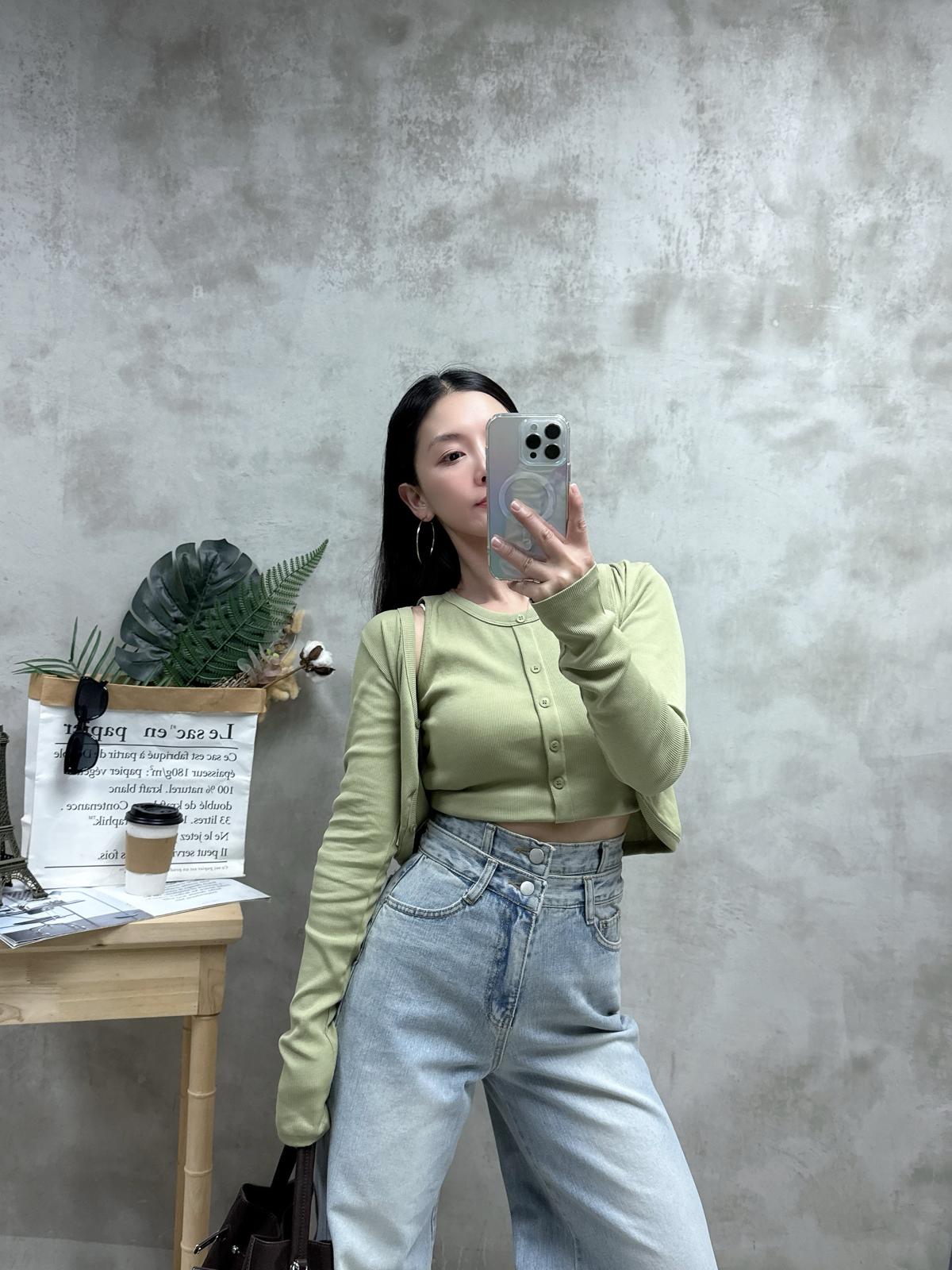 H07 扣鈕背心+ 外套Set