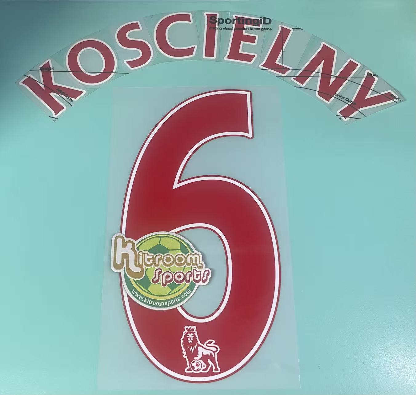 2014-15 Arsenal Away EPL Nameset #6 KOSCIELNY