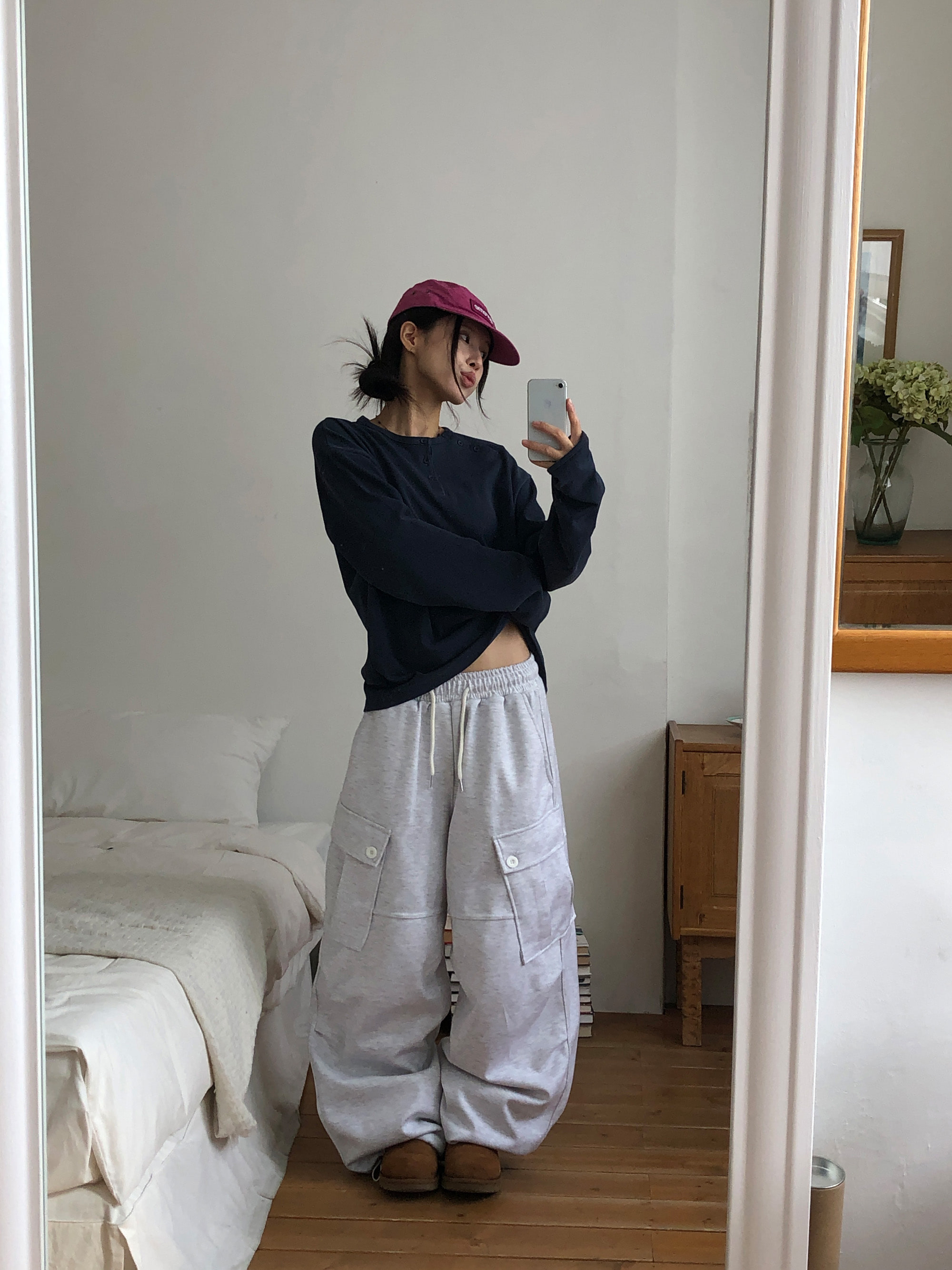 Asymmetric Button Long Sleeve