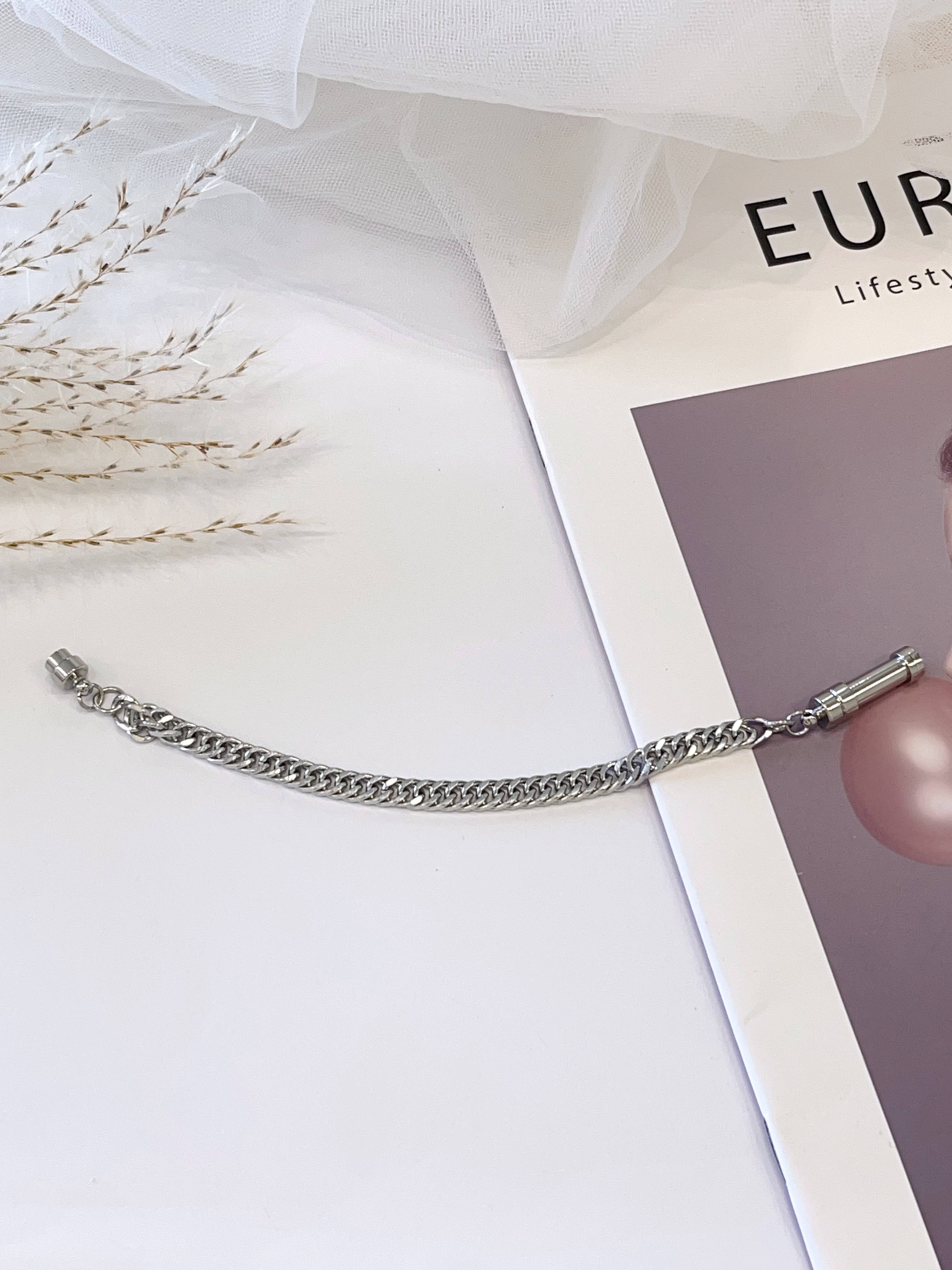 好有质感！！日常百搭磁铁开口手链