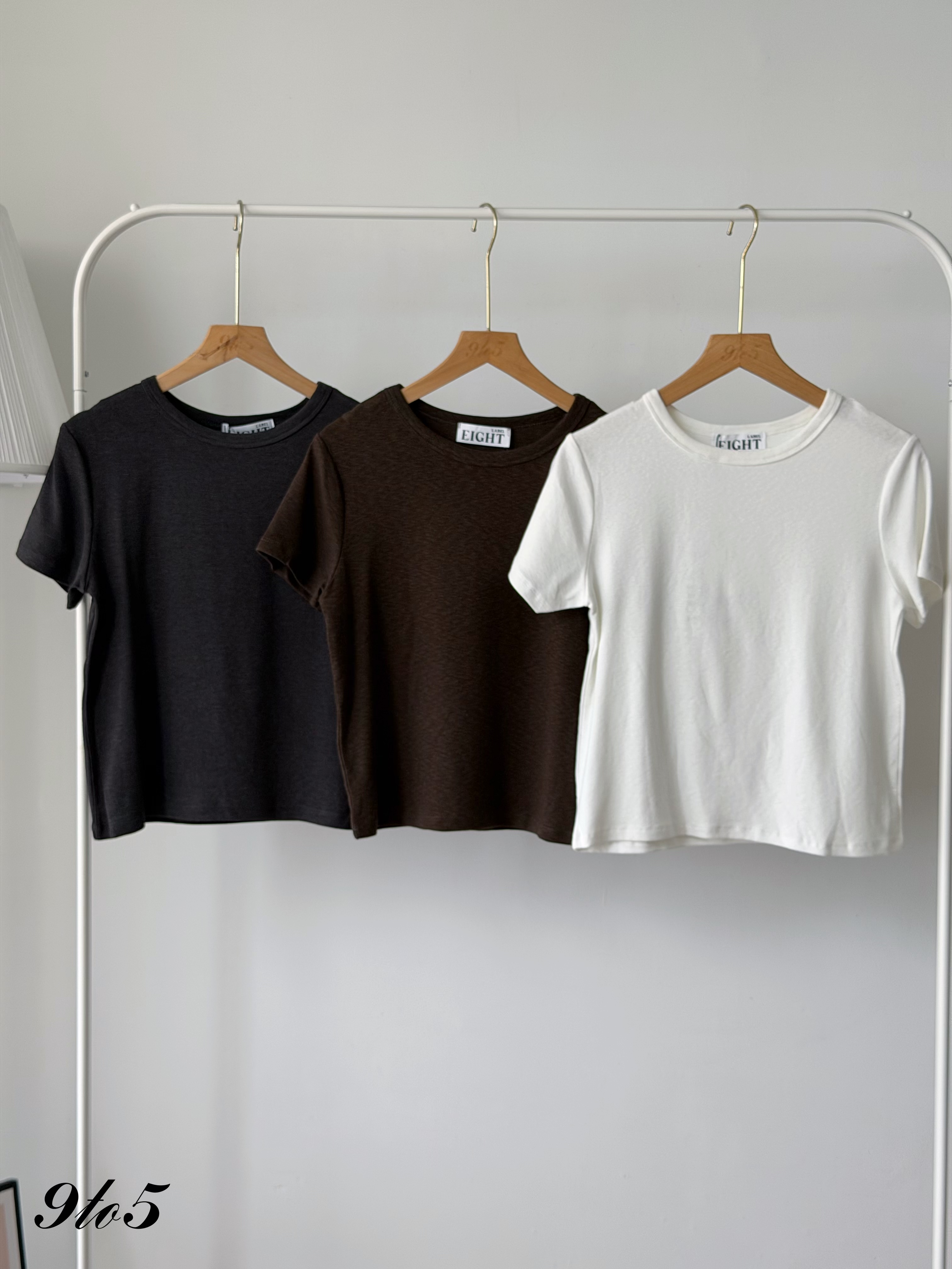 T4523 Short Sleeve Plain Tee - 6 Colors 