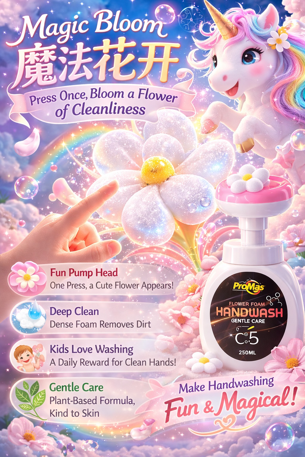 Pro-Power  Flower-Foam Hand Wash (Summer) 250ML (Buy 1 Get 1 Free) – Total 500ML 