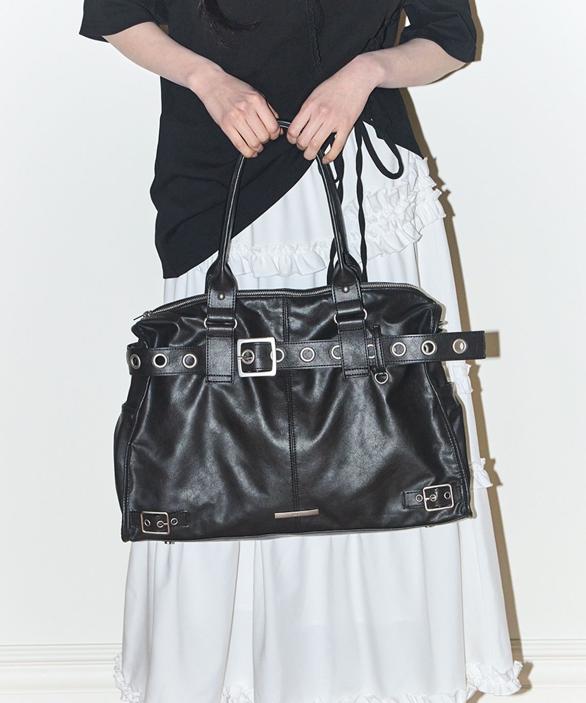 🇰🇷訂購｜ILLIGO 26SS｜高恩's Pick｜Belted square tote bag 2色 