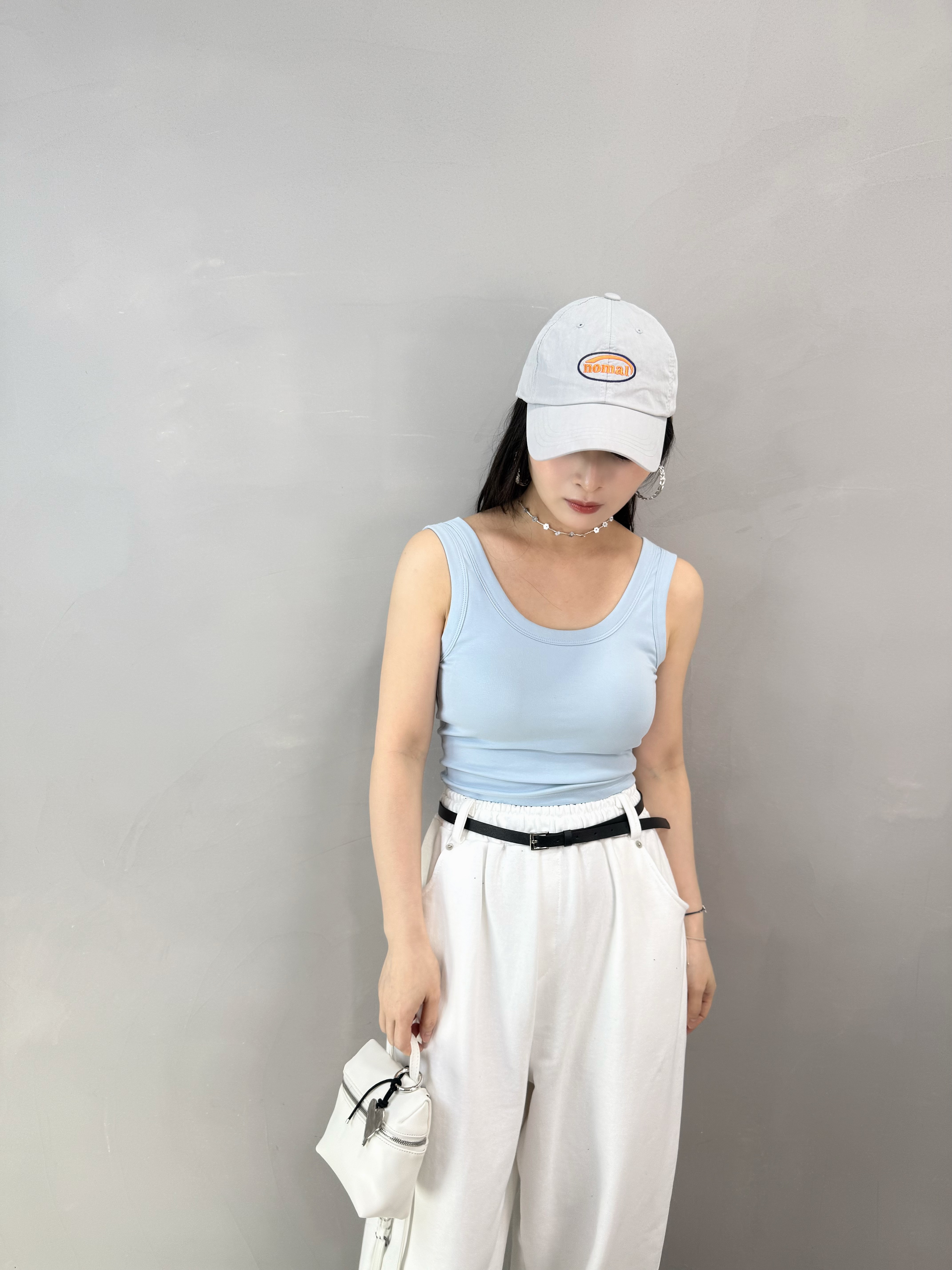 I66 棉質背心中長Bra Top