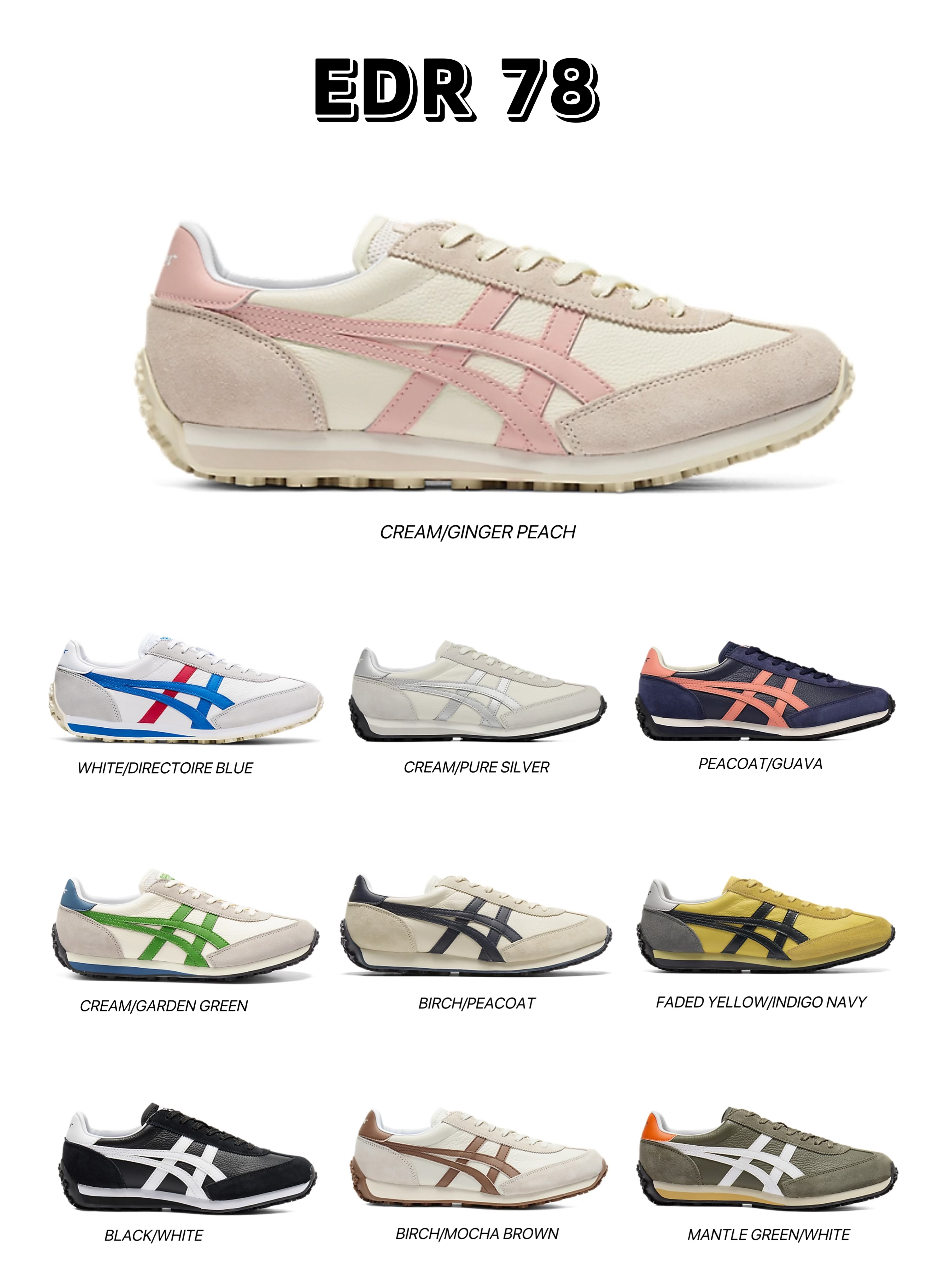 🇯🇵Onitsuka Tiger 鬼冢虎  “ERD 78热卖系列” 