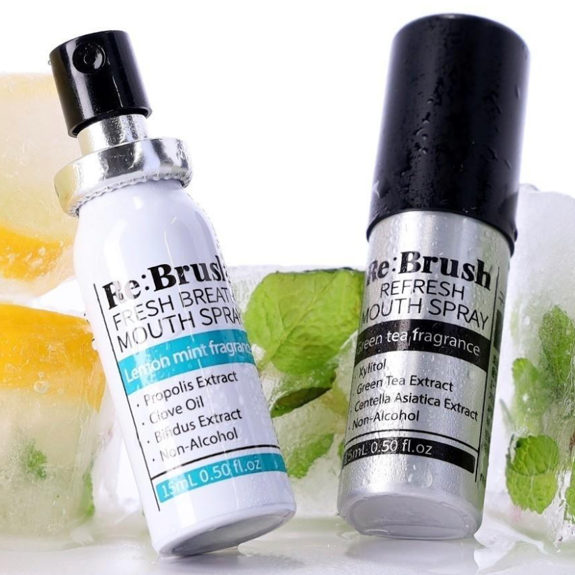 口氣救星｜韓國 Re:Brush 無酒精 檸檬薄荷 / 綠茶薄荷 口腔清新噴霧 15ml / 支｜Fresh Breath / Refresh Mouth Spray