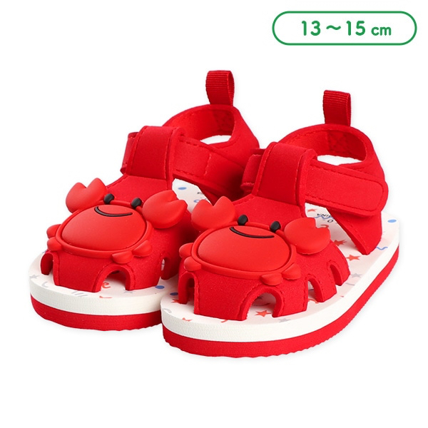 🇯🇵預訂 日本直送🇯🇵螃蟹圖案紅色EVA涼鞋