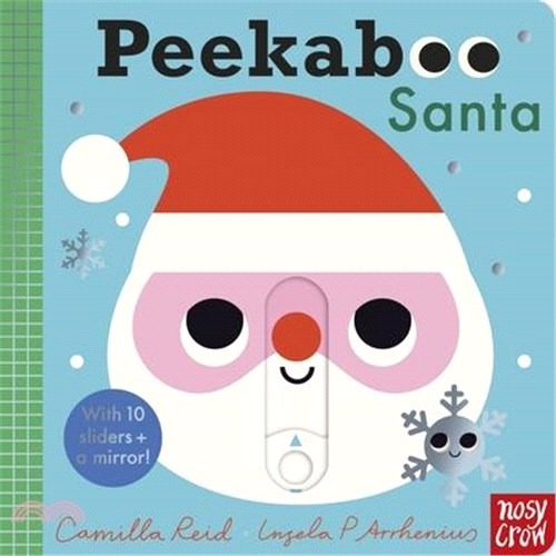 Peekaboo Santa-with 10 sliders and a mirror!