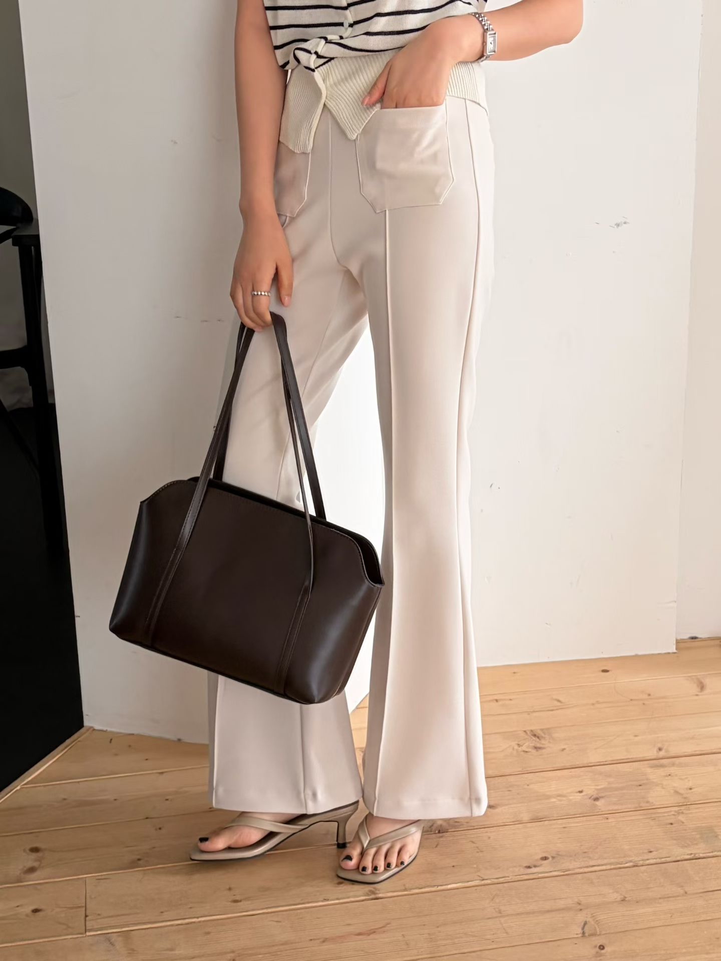 ♥︎2Pockets Flared Pants神褲