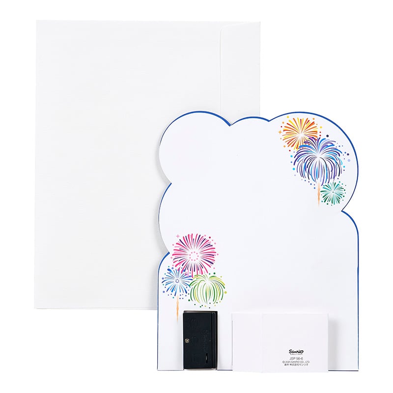 🆕【⭐訂購⭐】🇯🇵日本直送 🌀Sanrio 夏季燈光煙火音響賀卡[1套3張]🌀[ELED-0140][260614]