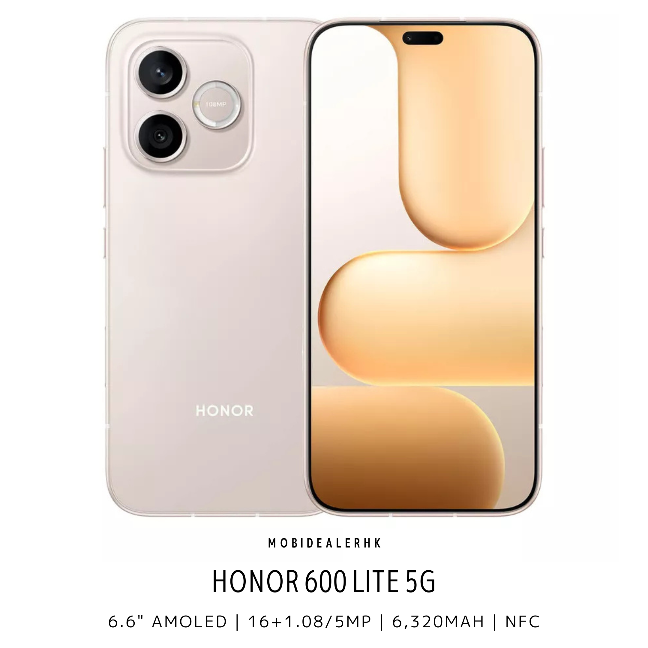 Honor 600 Lite | 榮耀 600 Lite | 5G | 智能手機 | 16+108/5MP | 6.6" AMOLED | NFC