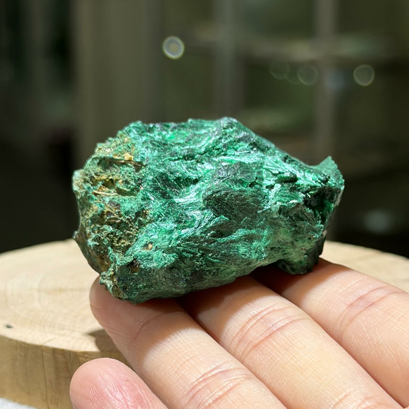 孔雀石 原石 (不連座) #02