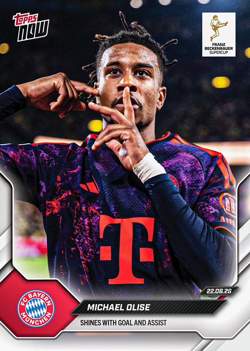 Michael Olise - 2026/27 Bundesliga Topps NOW® #3 Bayern München 紀念卡【團購】