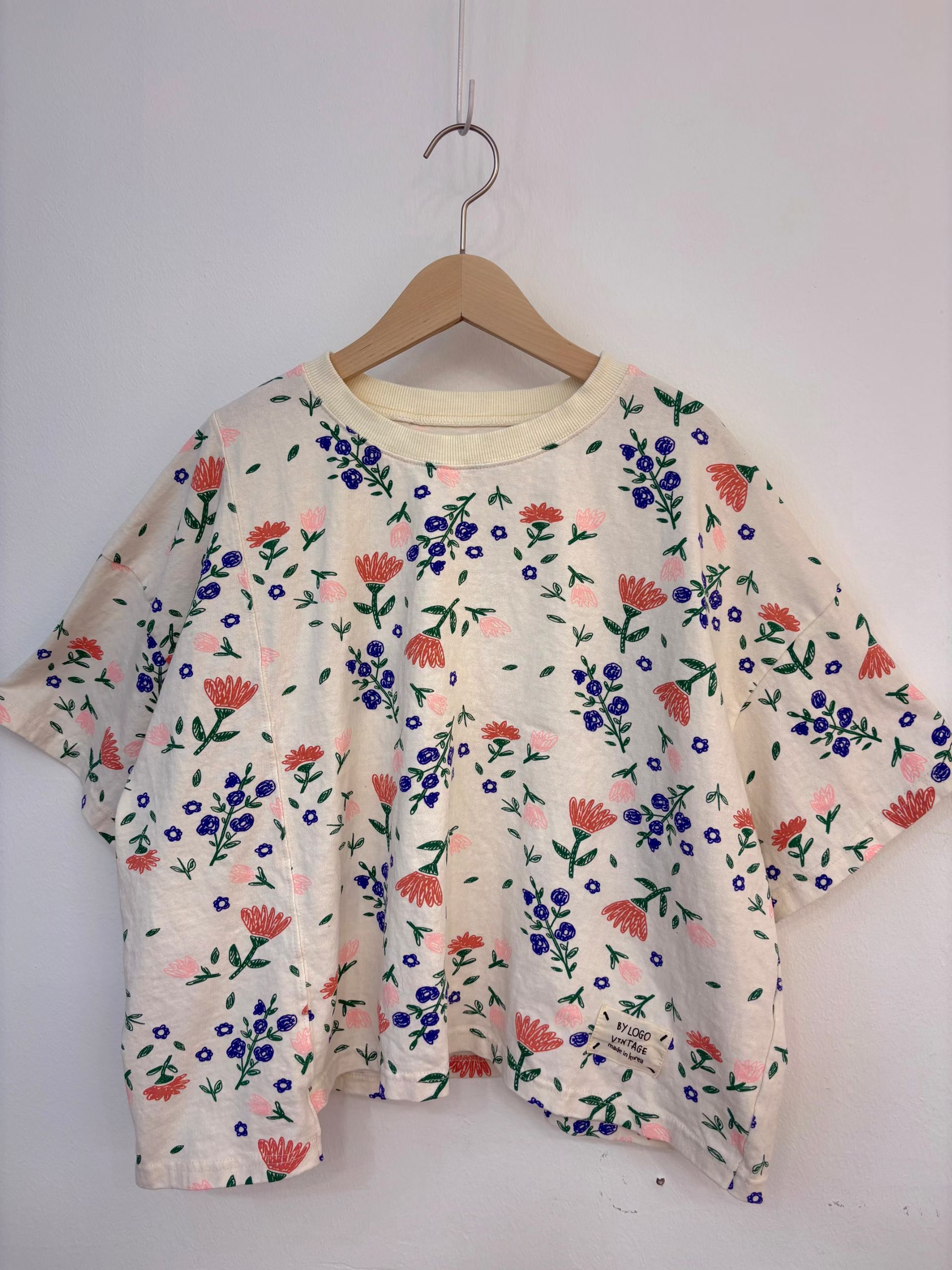 LO OX 彩繪花圖案top