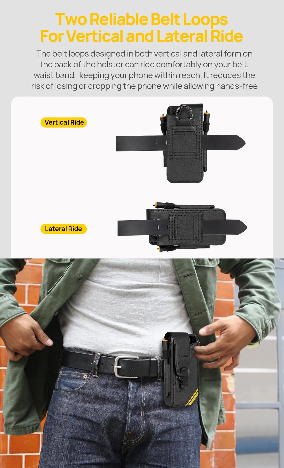 Ulefone Armor Holster Multi-Purpose Phone Pouch For Armor 26 Ultra 卡扣式保護套