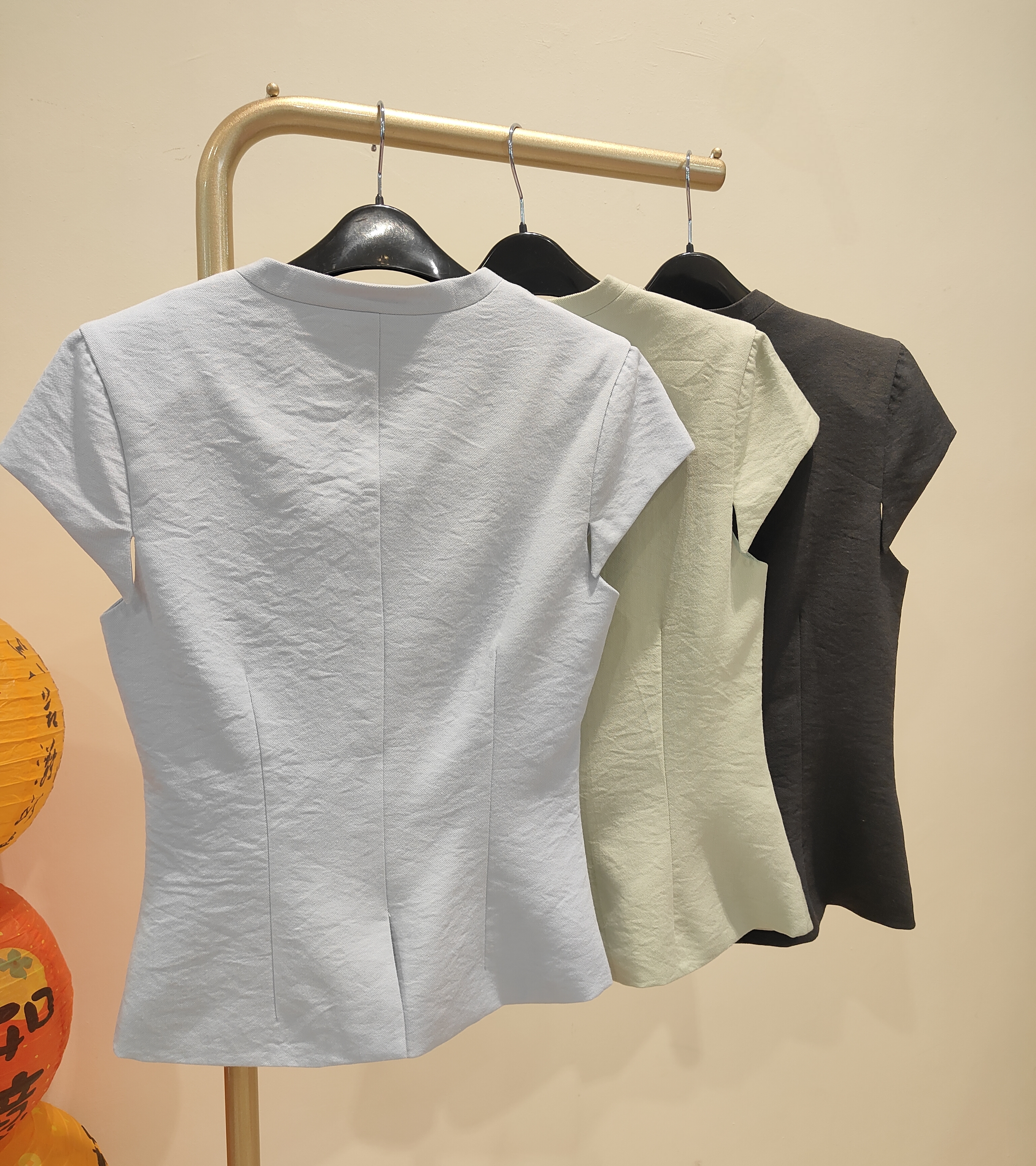 独家双色秀珠上衣 2669