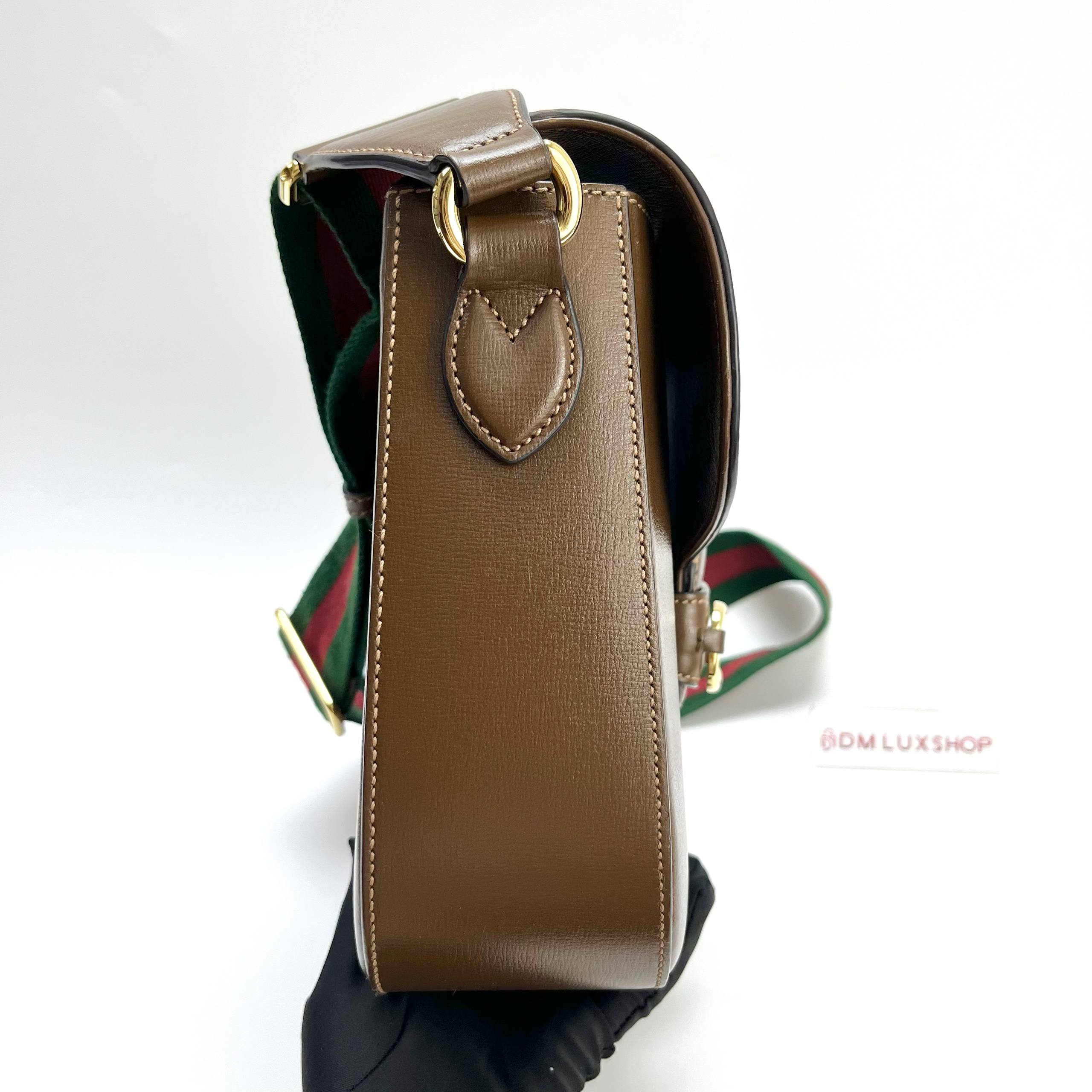 Gucci 1955 Horsebit Large Brown Shoulder Bag