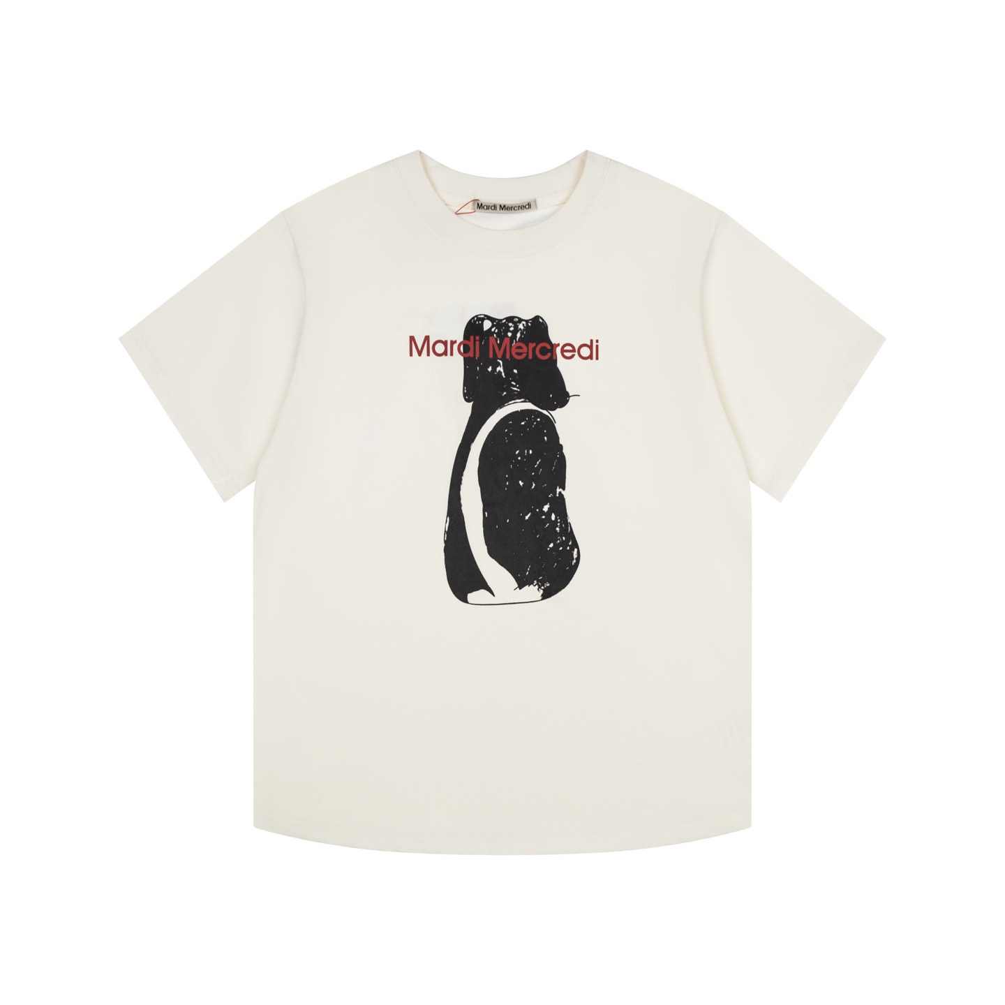 Mardi Mercredi Ddanji Dachshund Back With Tail Graphic Cotton T-Shirt
