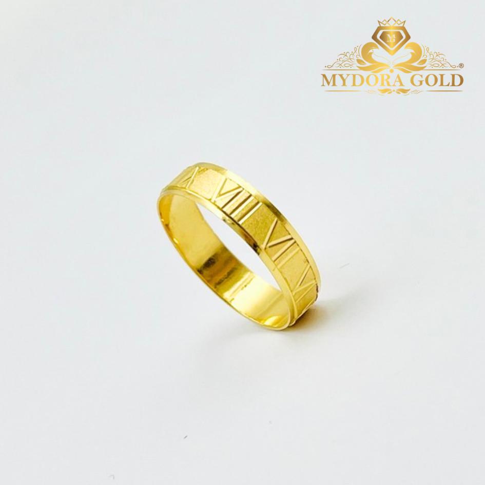 MYDORA Cincin Belah Rotan Roman Padu l EMAS 916/22K