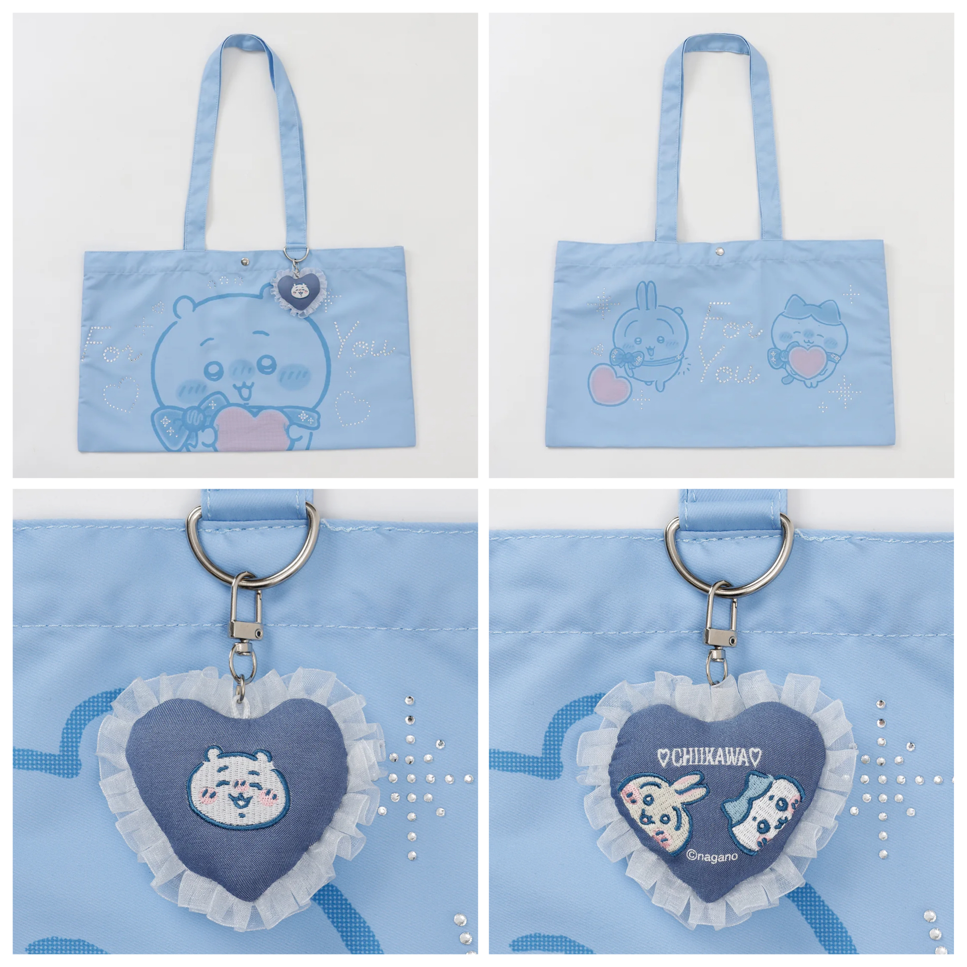 日本預訂📍Chiikawa貼鑽橫款Tote Bag 不包郵