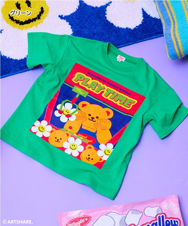 🇯🇵預訂 日本直送🇯🇵Markey’s x Wiggle Wiggle八色趣味印花短袖T恤