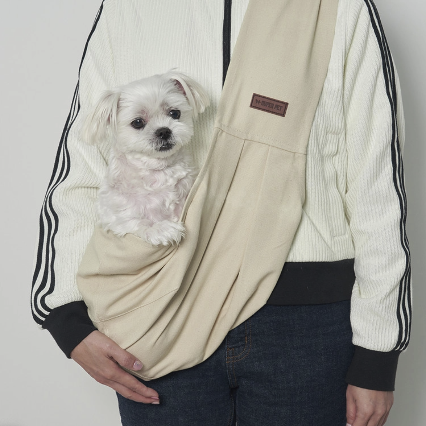 *SuperPet 🇰🇷 寵物休閒帆布斜揹袋