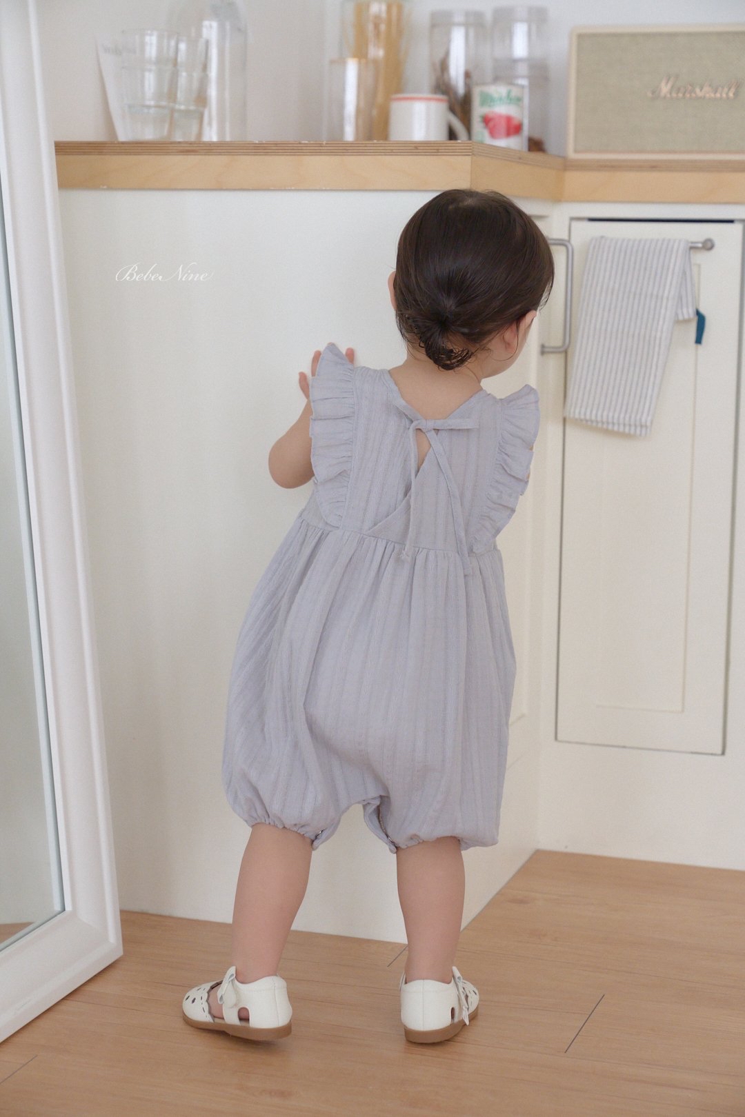 ☀️預訂 韓國直送☀️🇰🇷Bebenine兩色蕾絲標誌荷葉邊背心連身服