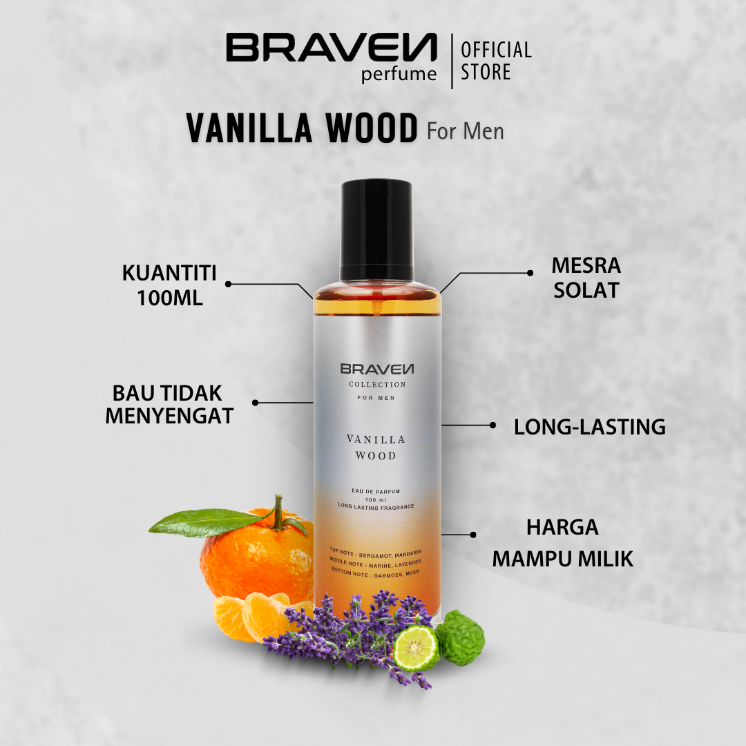 Braven Perfume - Vanilla Wood 100ml