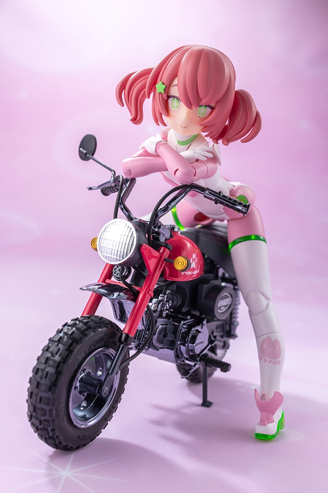 (預訂訂金 $100) (總價 $316) 壽屋 Kotobukiya Megami Device 女神裝置 PUNI MOFU RACING MAO with Honda Z50J-1 Monkey 模型 (KO08729) (行版) 
