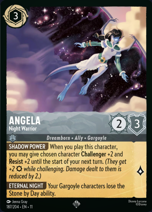 187/204 Angela - Night Warrior SR