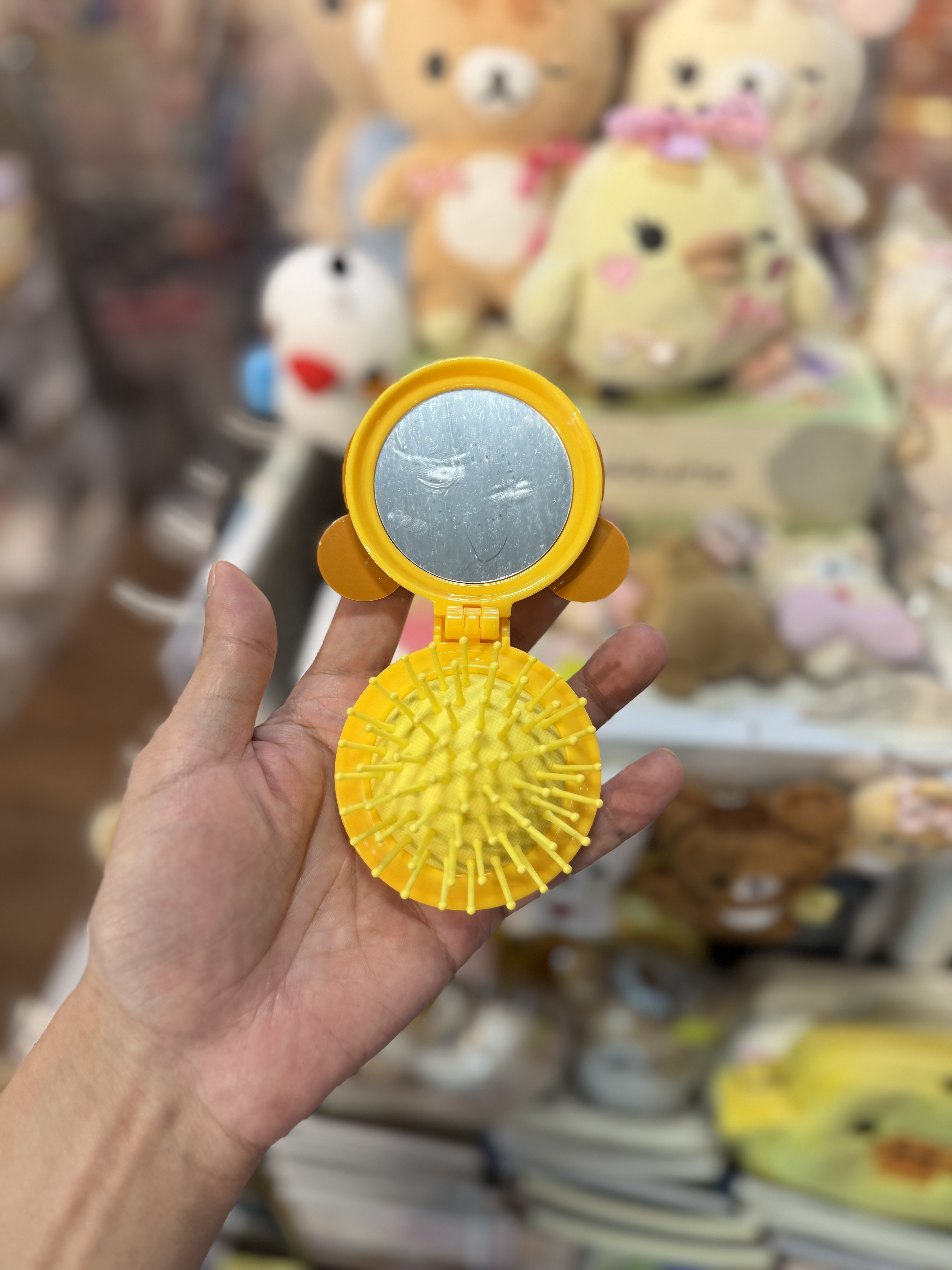 《現貨》全新rilakkuma輕便梳連鏡
