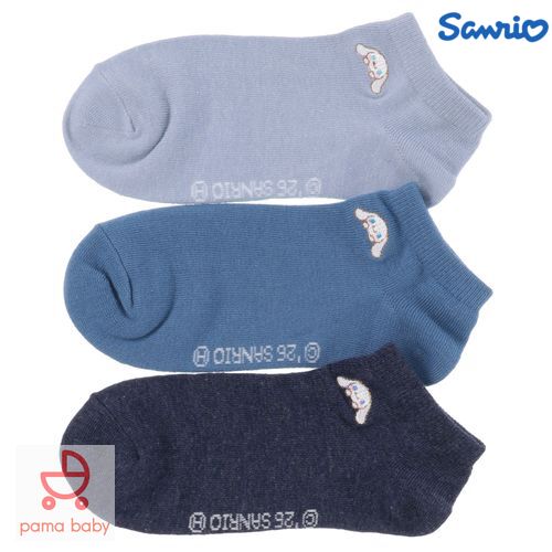 🆕【⭐訂購⭐】🌀 🇯🇵 日本直送 #Sanrio 刺繡圖案 運動短襪(3對入套裝)［4款選］🌀[ELJD-0243][261126]
