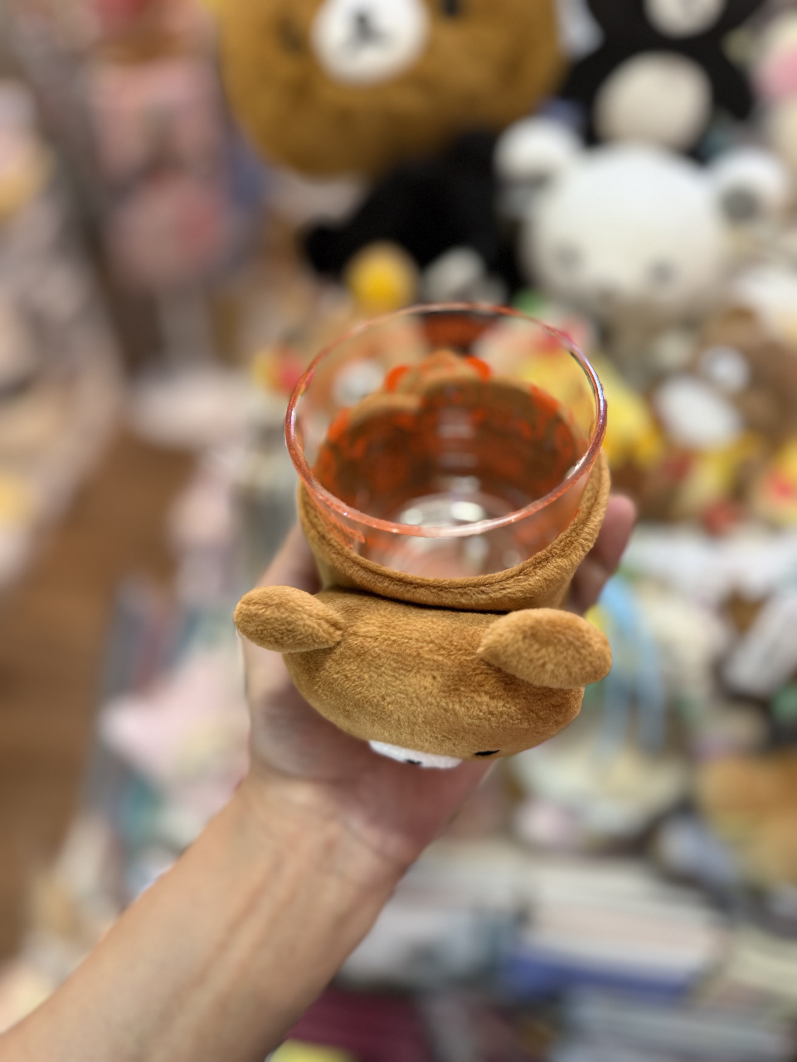 《現貨》全新日本嵐山茶室限定 小熊杯套/手腕套