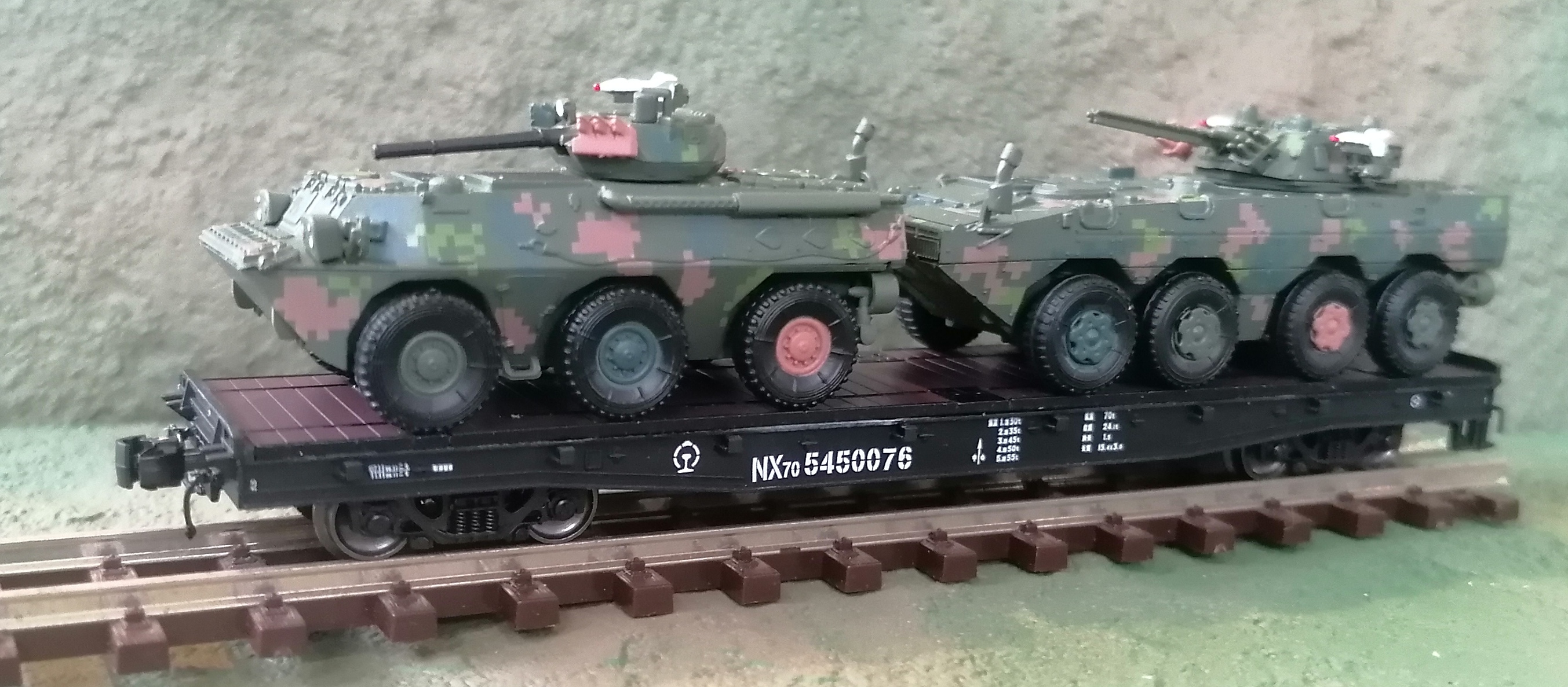 中國鐵路物流運輸NX70多用途平車•長鳴N比例（單節）