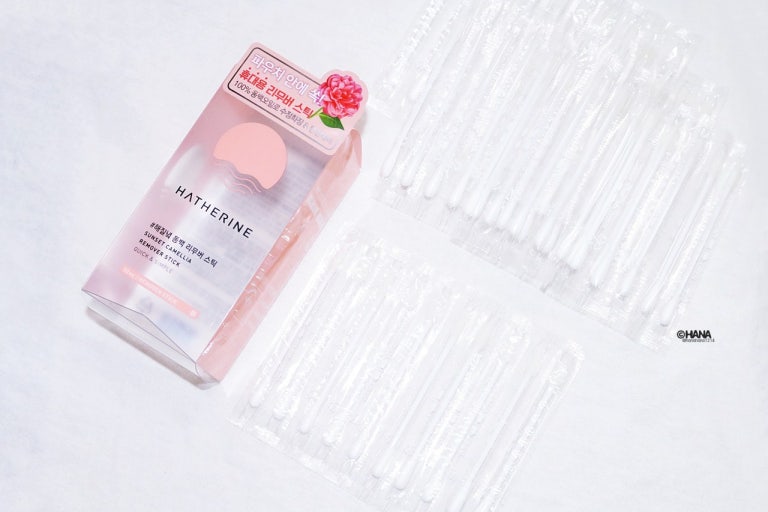 韓國 HATHERINE 山茶花油 卸妝修正棉花棒 50支 / 盒｜Sunset Camellia Remover Stick