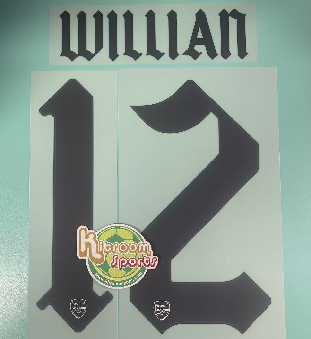 2020-21 Arsenal Away UCL Nameset #12 WILLIAN