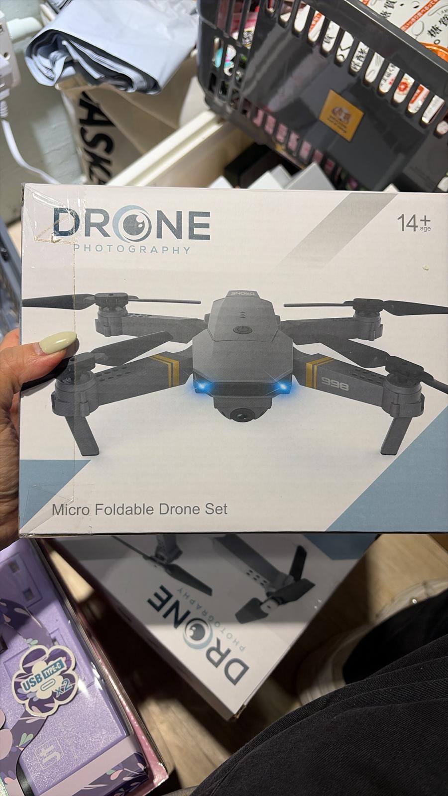 Drone Photography 998 Pro 微型摺疊空拍機 