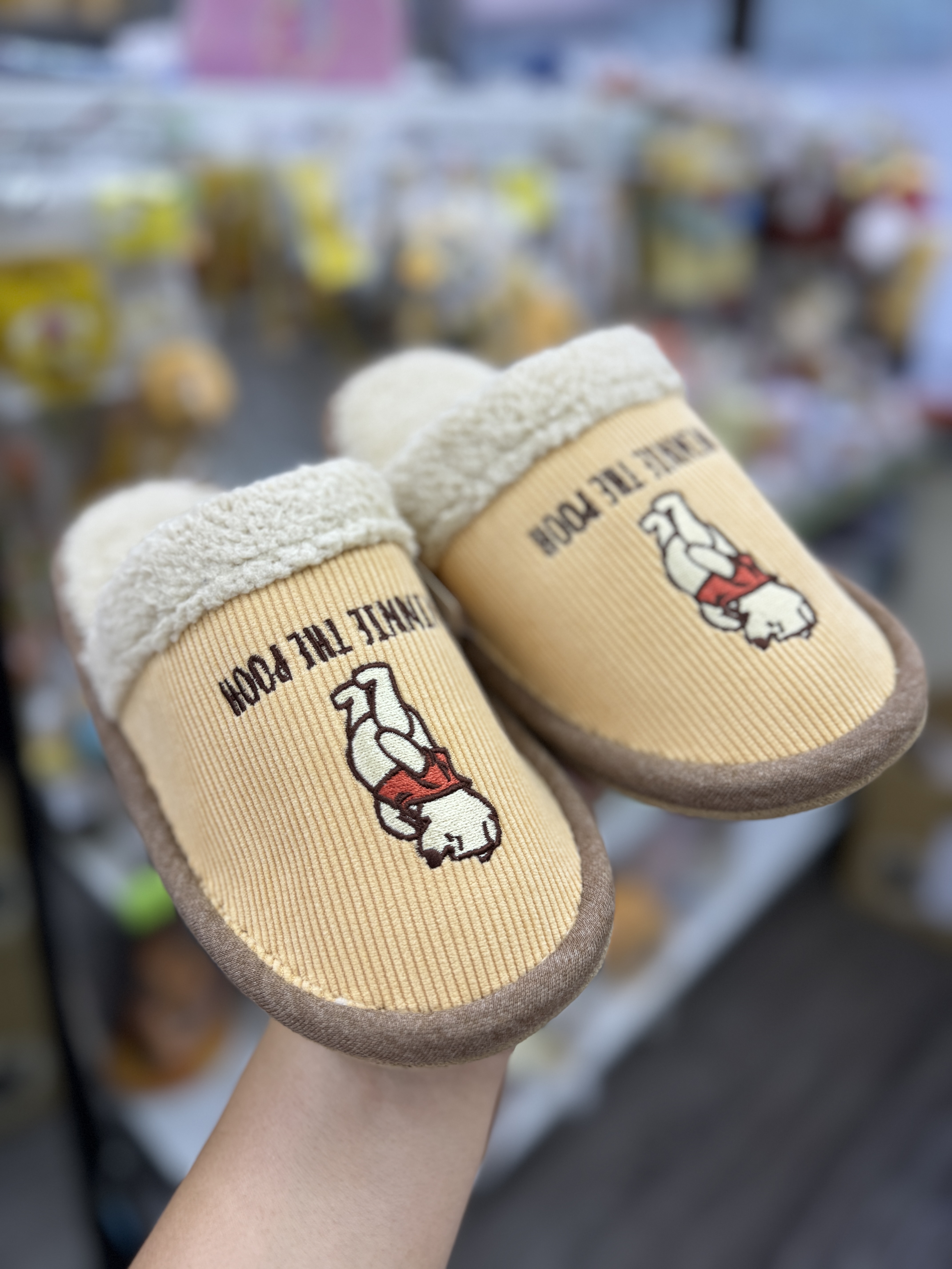 [現貨] [日本直送] POOH ｜ 家居鞋 | 22-24cm 毛毛拖鞋 {TF2312008}