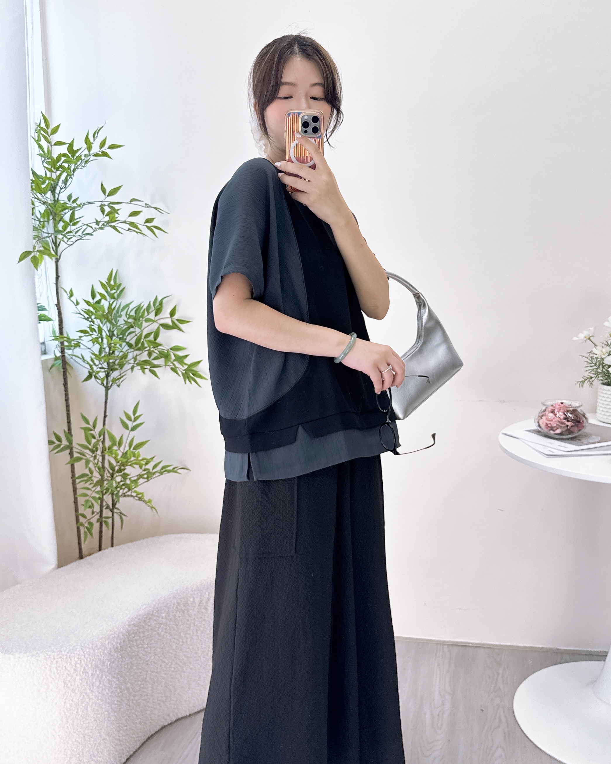 超舒服撞色拼布上衣 4色