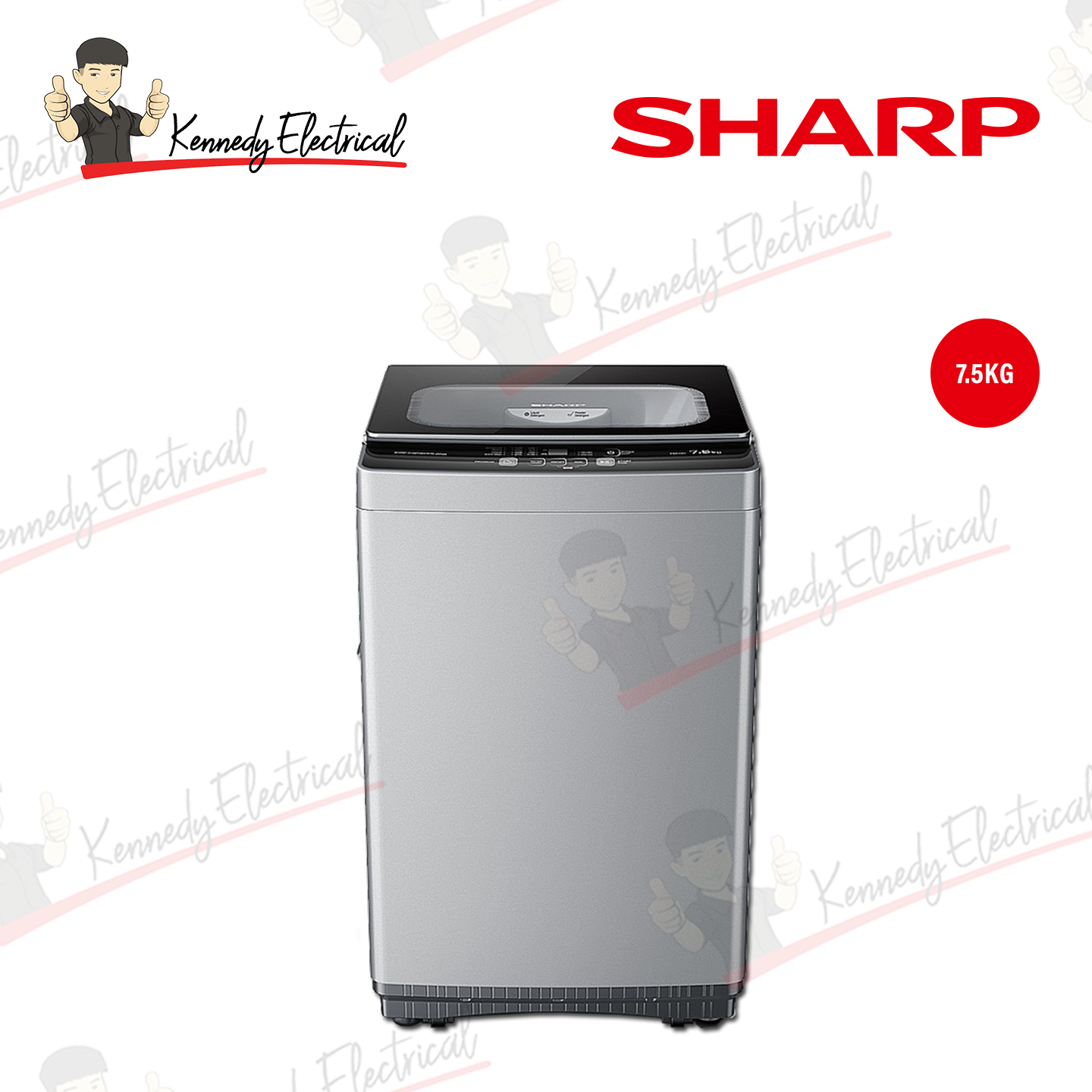 Sharp 7kg Top Load Washing Machine (ESX7021)
