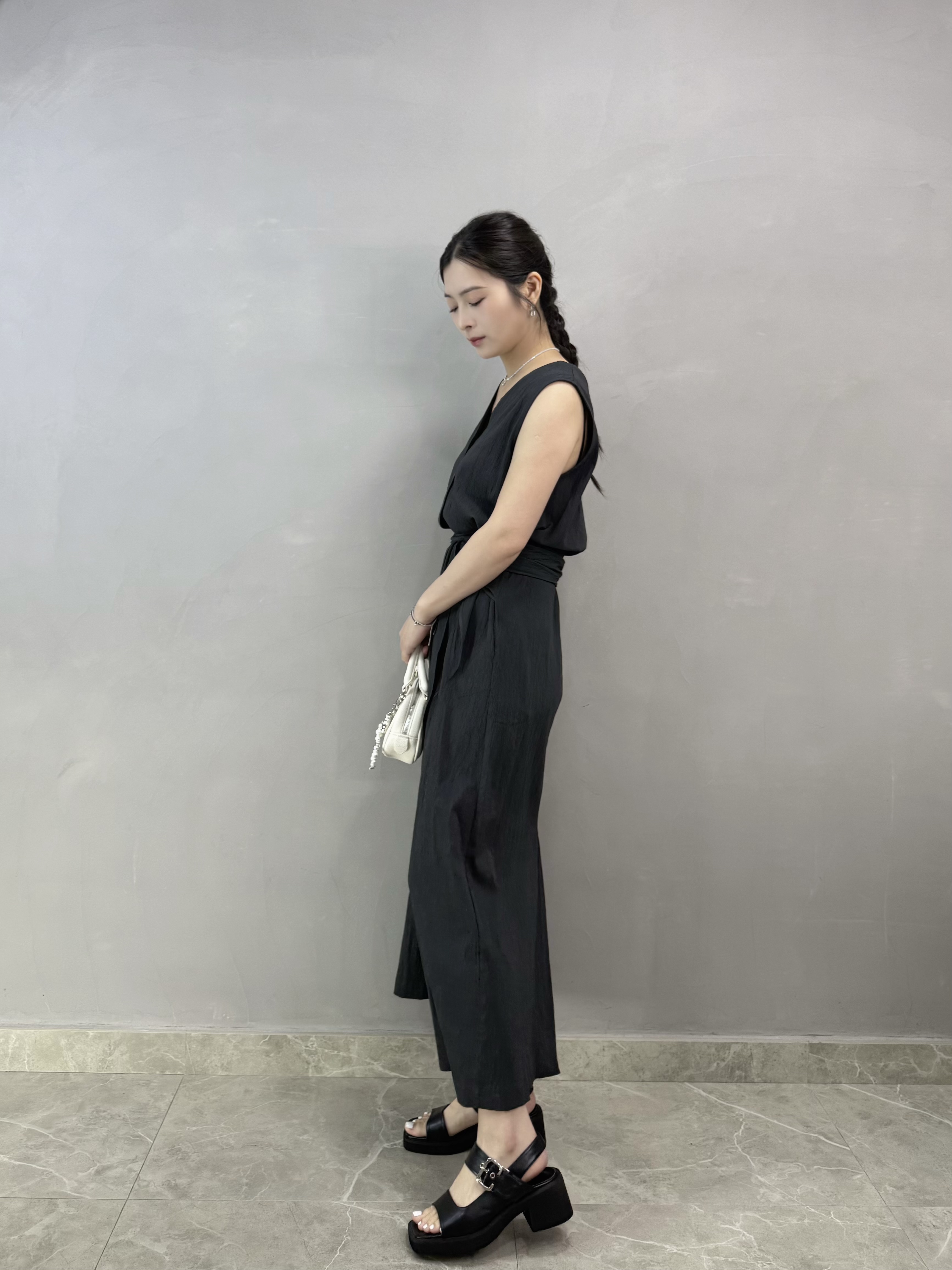 T64 扣鈕綁腰壓紋ops