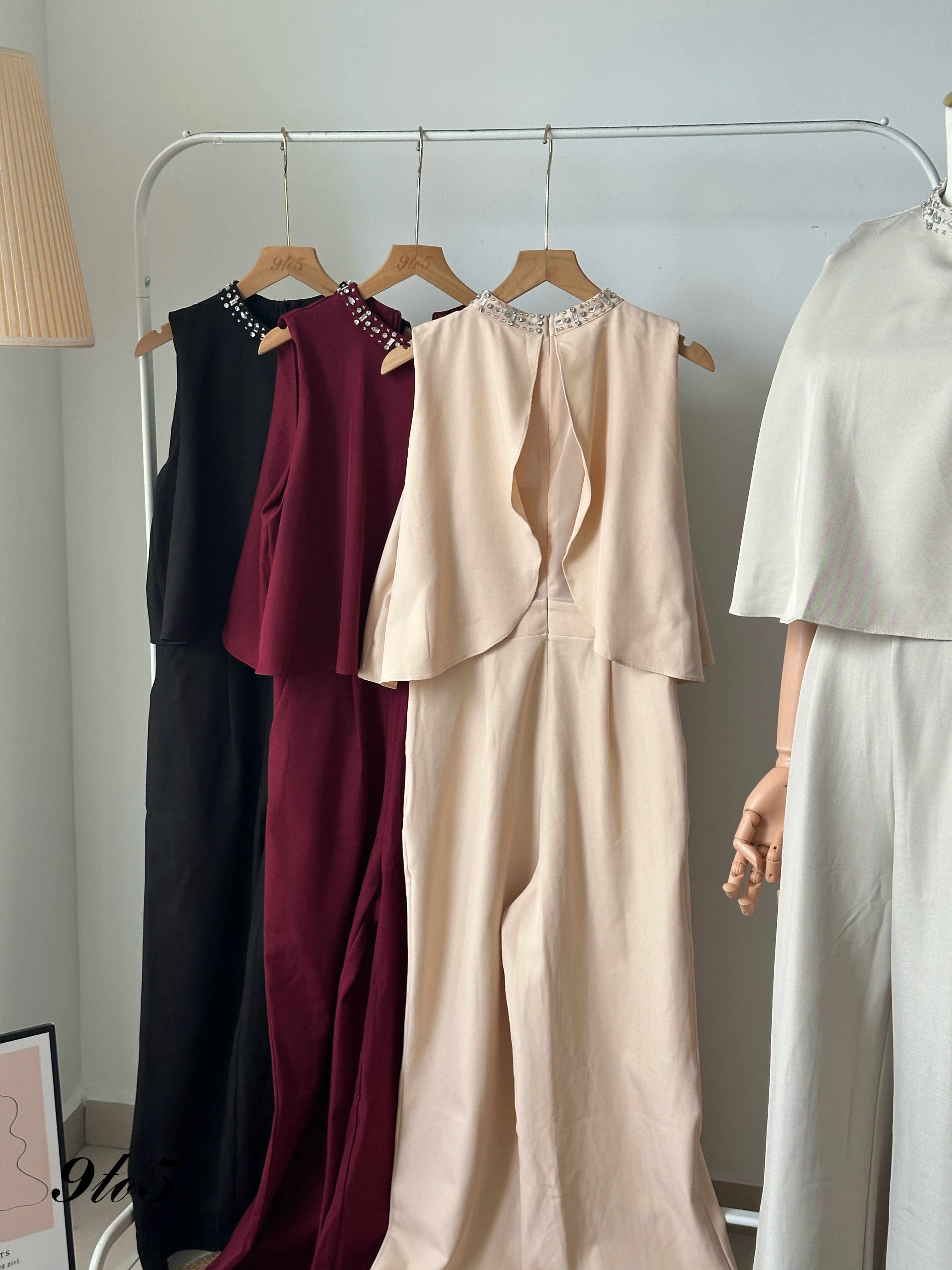 D2335 Fake Two-Piece Jumpsuit - 4 Colors 