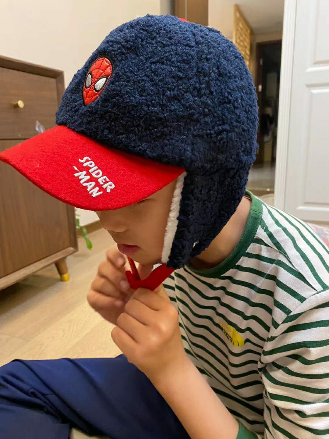 韓國進口 Marvel兒童毛毛帽 - 1件 - 現貨