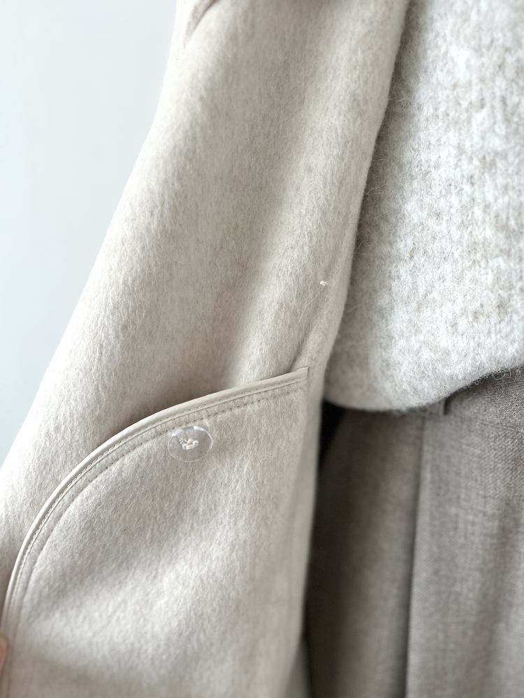 [70% Wool] Parisian Belted Wool Coat (Dark Grey)