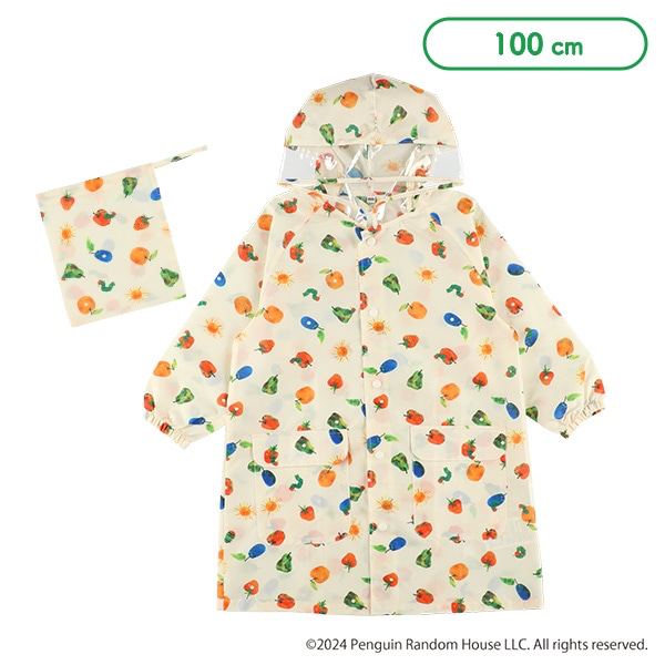 🇯🇵預訂 日本直送🇯🇵好餓的毛毛蟲滿印雨衣雨褸附收納袋