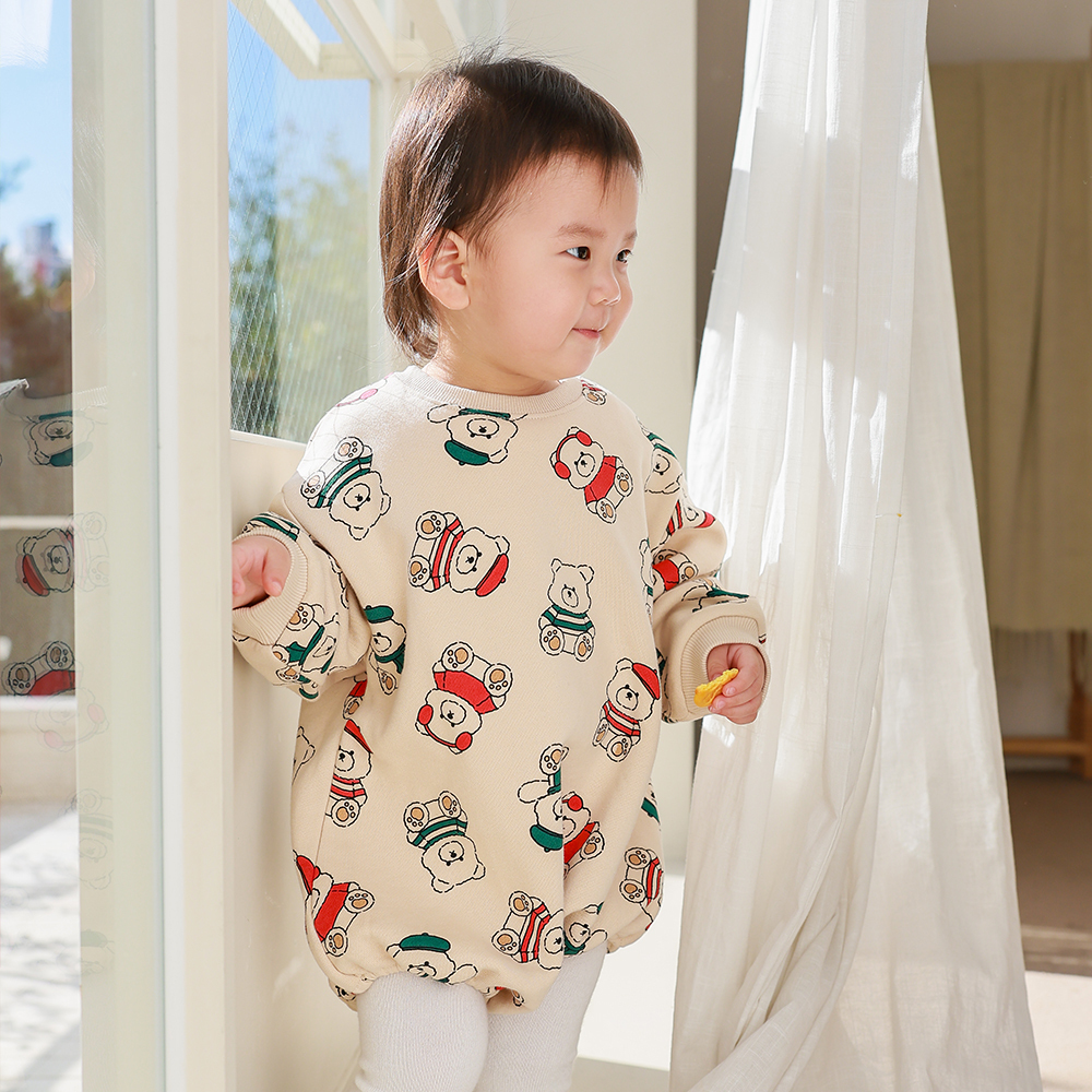 UBMOM 2023 Winter Teddy Series Berry Teddy 連身衣-米色
