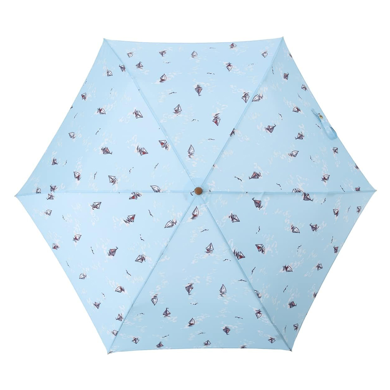 日本 Nifty Colors 可愛帆船輕量晴雨兼用縮骨遮⛵