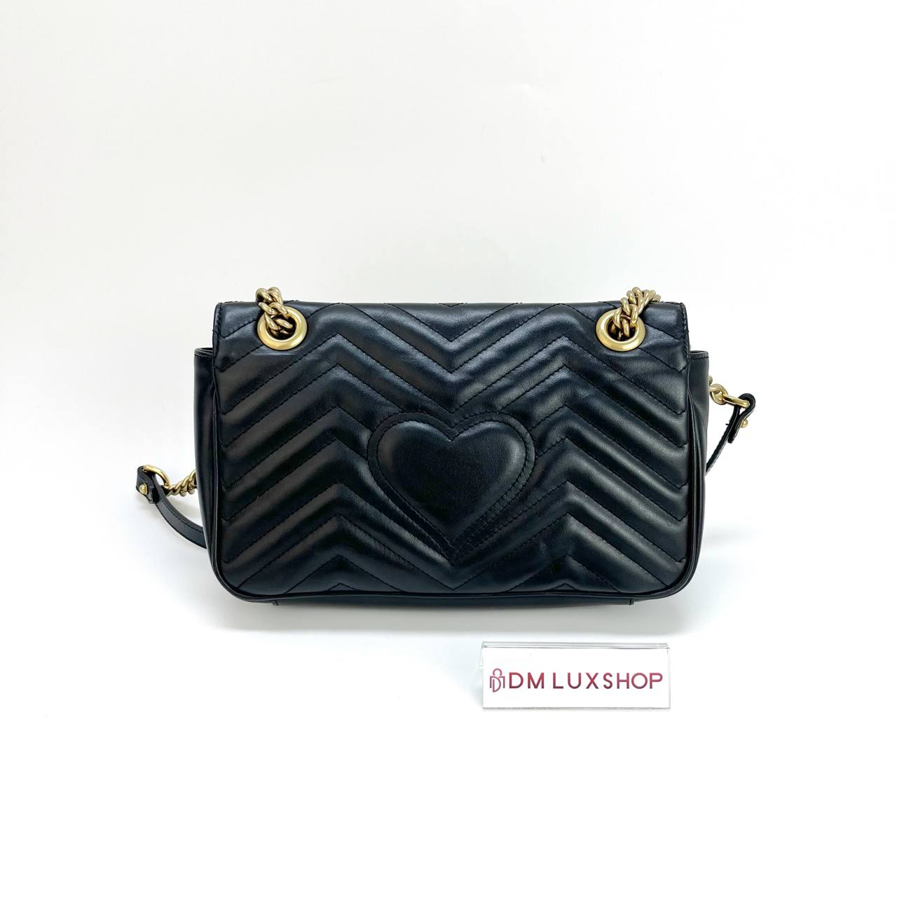 Gucci Black GG Marmont Small GHW