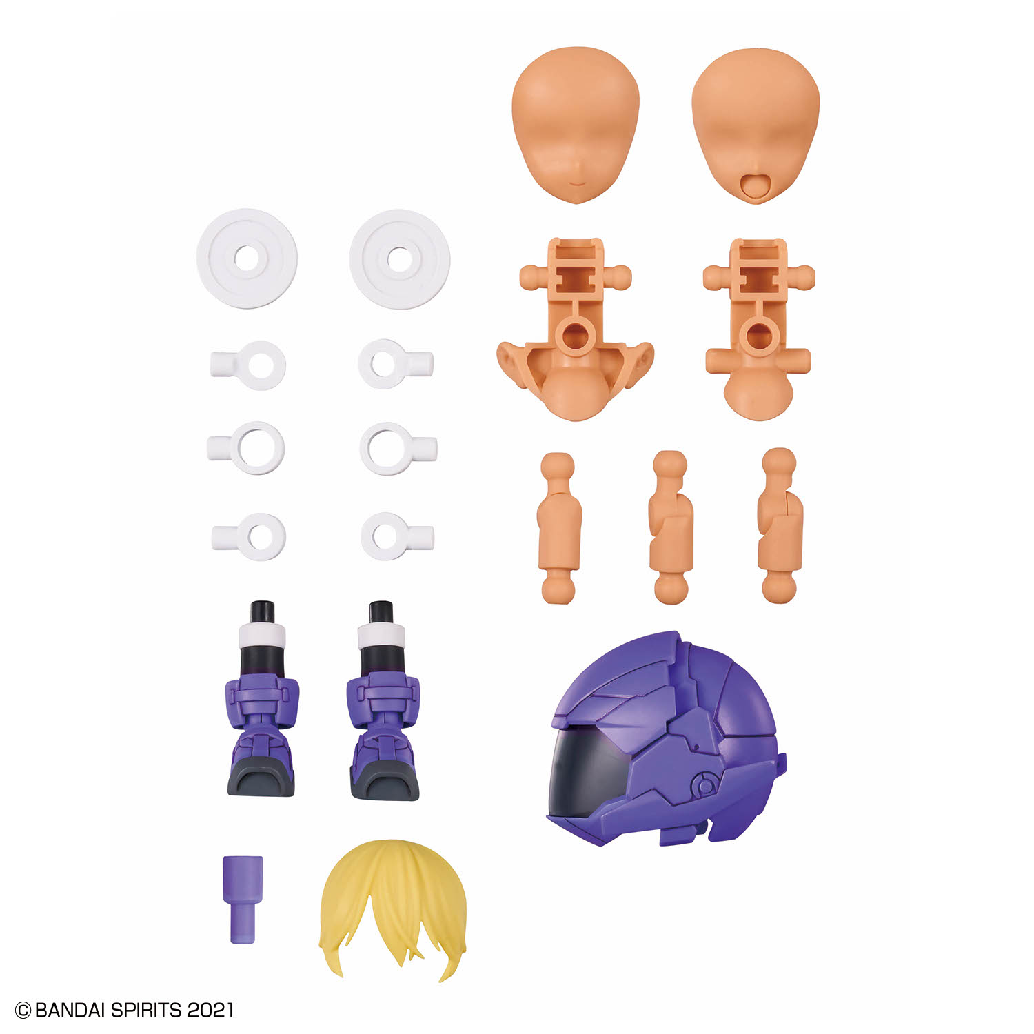 (行版) Bandai 30 Minutes Sisters 30MS Option Parts Set 25 (Turbo Costume γ) [Color C] 30分鐘少女戰線 替換部件 25 (加速服γ)  [C色] 模型
